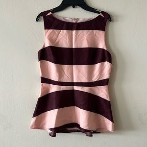 Banana Republic Peplum sleeveless top. Never worn. Brand new with tags.